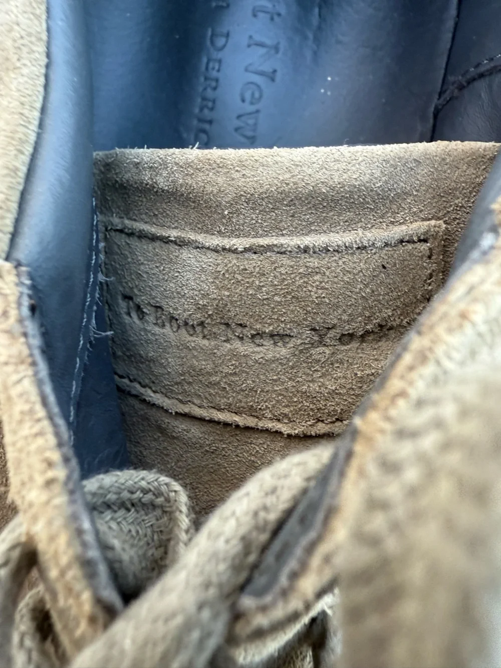 To Boot New York Matlock Lace Up Sneakers in Taupe Suede size 9.5
